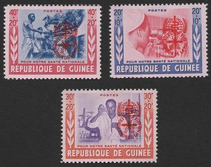 SCG1166 - Guinea – National Health & Malaria Eradication Semi-Postal Set (1960s)
