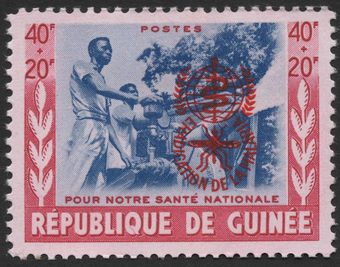 SCG1166 - Guinea – National Health & Malaria Eradication Semi-Postal Set (1960s)