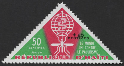 SCG1168 - Haiti – Triangular Anti-Malaria Semi-Postal Stamps (Colorful Variant Set)