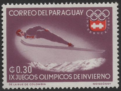 SCG1204 - Paraguay – 1964 Innsbruck Winter Olympics Ski Jumping Series