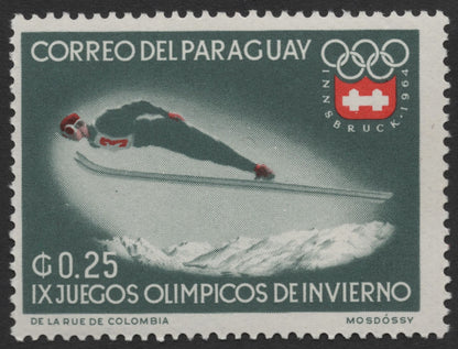 SCG1204 - Paraguay – 1964 Innsbruck Winter Olympics Ski Jumping Series