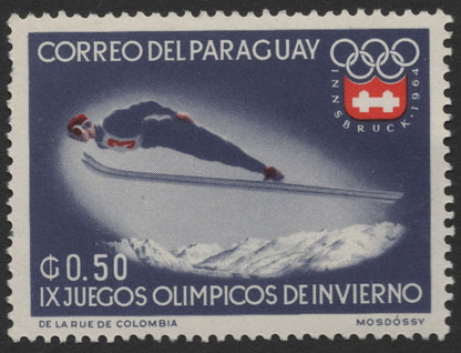 SCG1204 - Paraguay – 1964 Innsbruck Winter Olympics Ski Jumping Series