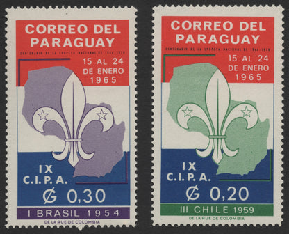 SCG1218 - Paraguay – 1965 IX CIPA Stamp Exhibition Commemorative