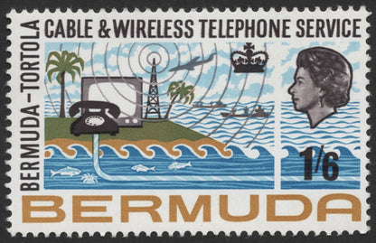 SCG1222 - Bermuda – Cable & Wireless Telephone Service to Tortola (Commemorative Set)