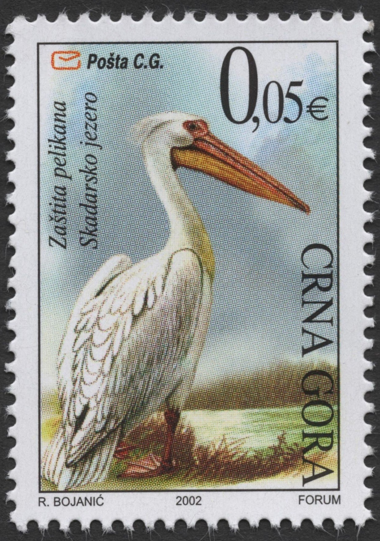 SCG1360 - Montenegro 2002 – Dalmatian Pelican Conservation