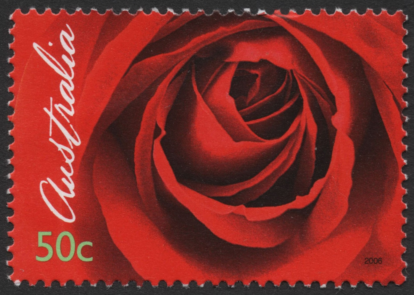 SCG1374 - Australia 2006 Red Rose Stamp – 50c