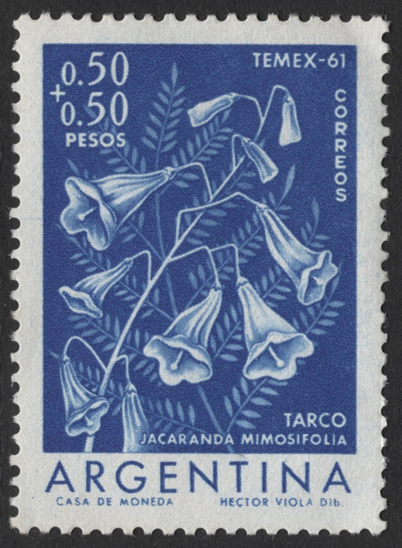 SCG1378 - Argentina 1961 Jacaranda Stamp