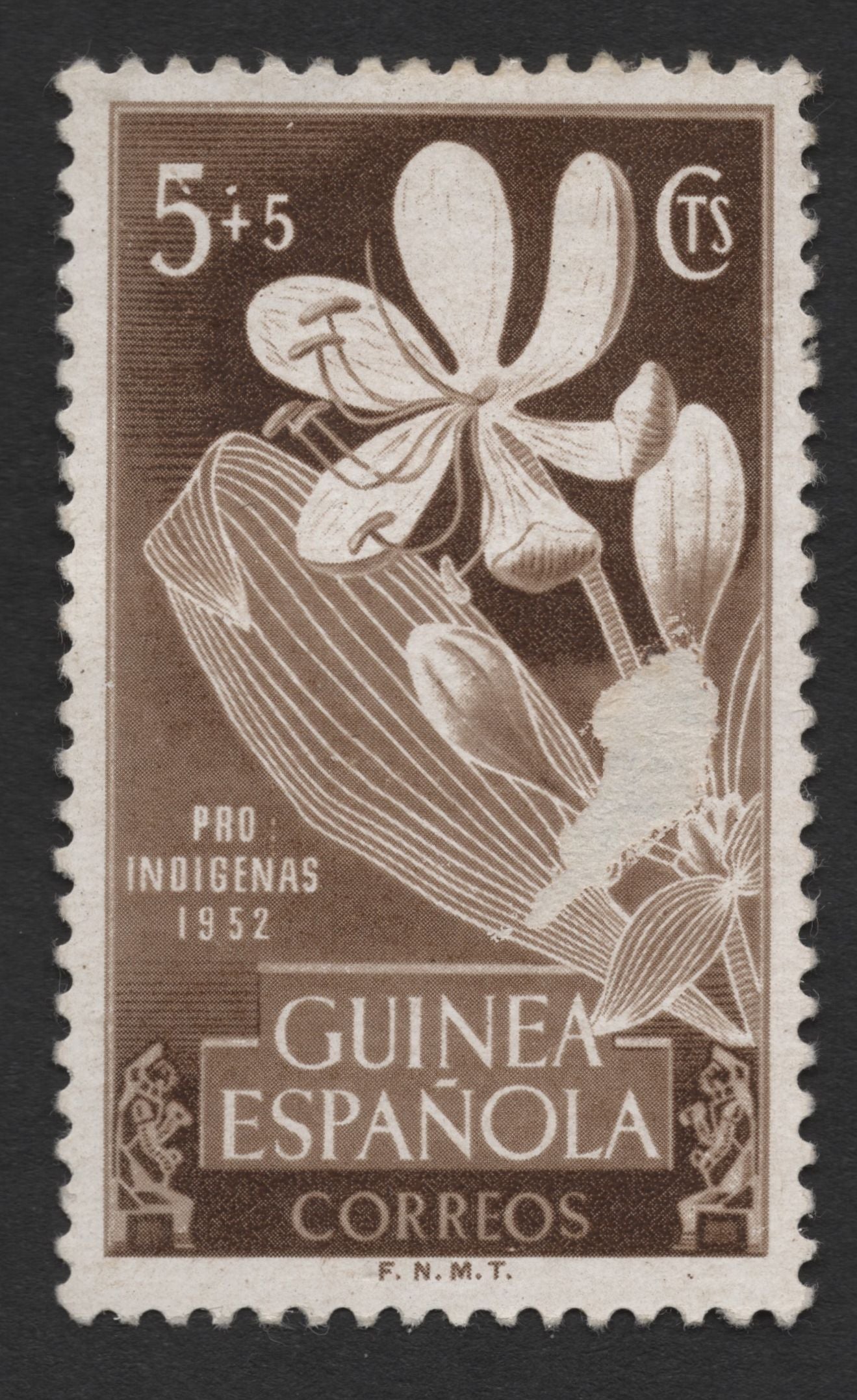 SCG1408 - 1952 Spanish Guinea – Indigenous Aid Charity Stamp