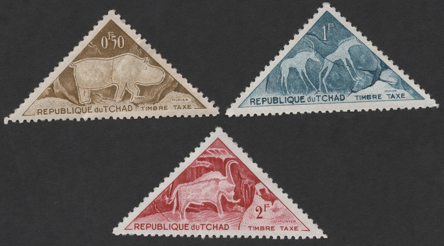 SCG1431 - Chad Prehistoric Rock Art Triangle Set
