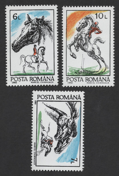 SCG1420 - Romania – 1992 Artistic Horse Series by Chirnoagă