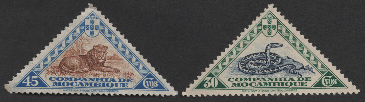 SCG1417 - Mozambique Company – Lion & Snake Triangle Stamps