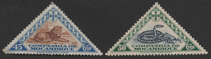 SCG1417 - Mozambique Company – Lion & Snake Triangle Stamps