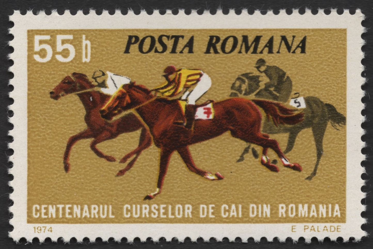 SCG1414 - Romania 1974 – Centenary of Horse Racing (Set of 2)