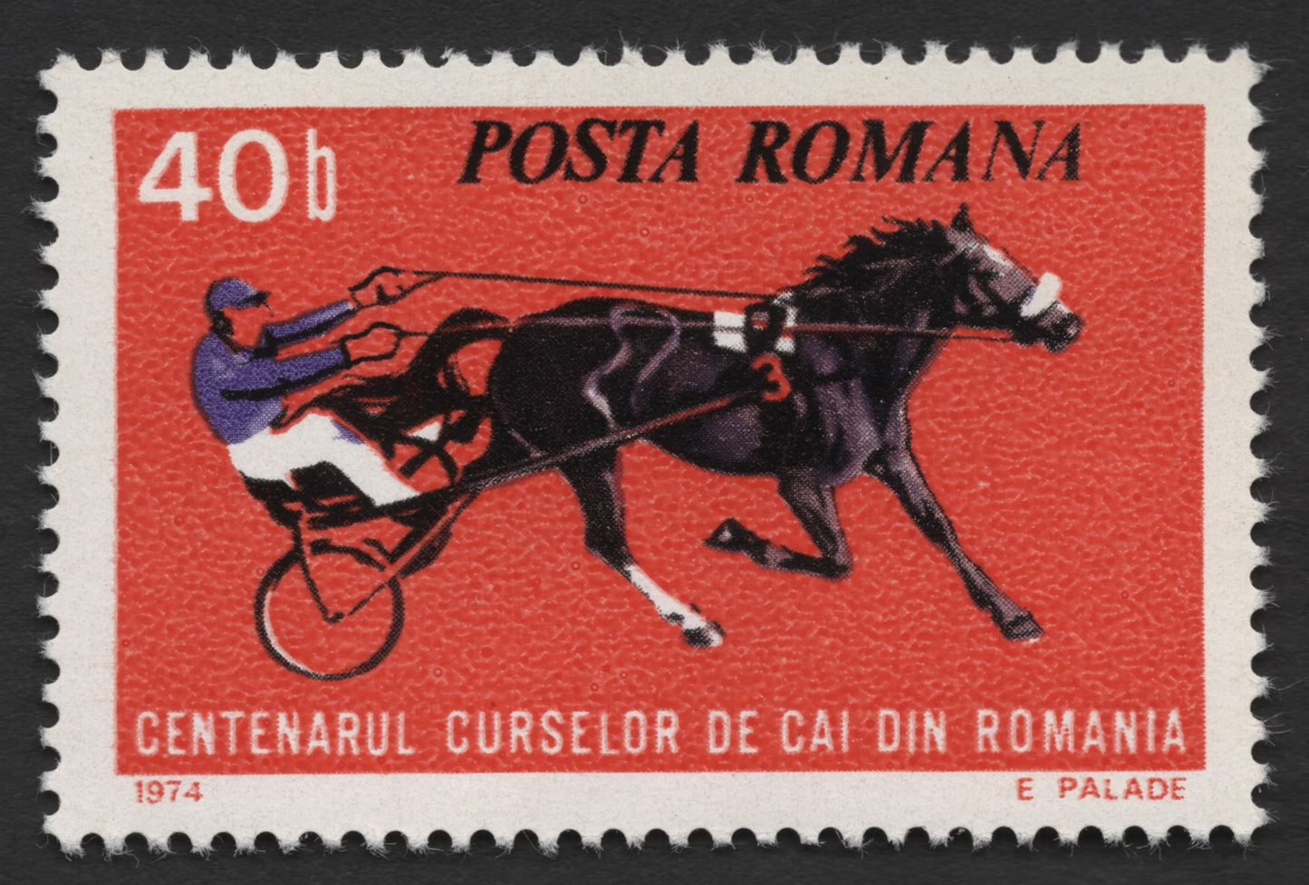 SCG1414 - Romania 1974 – Centenary of Horse Racing (Set of 2)