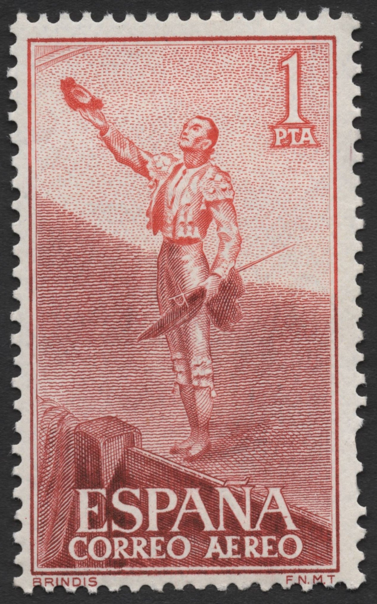 SCG1425 - Spain – Matador’s Salute Airmail Stamp