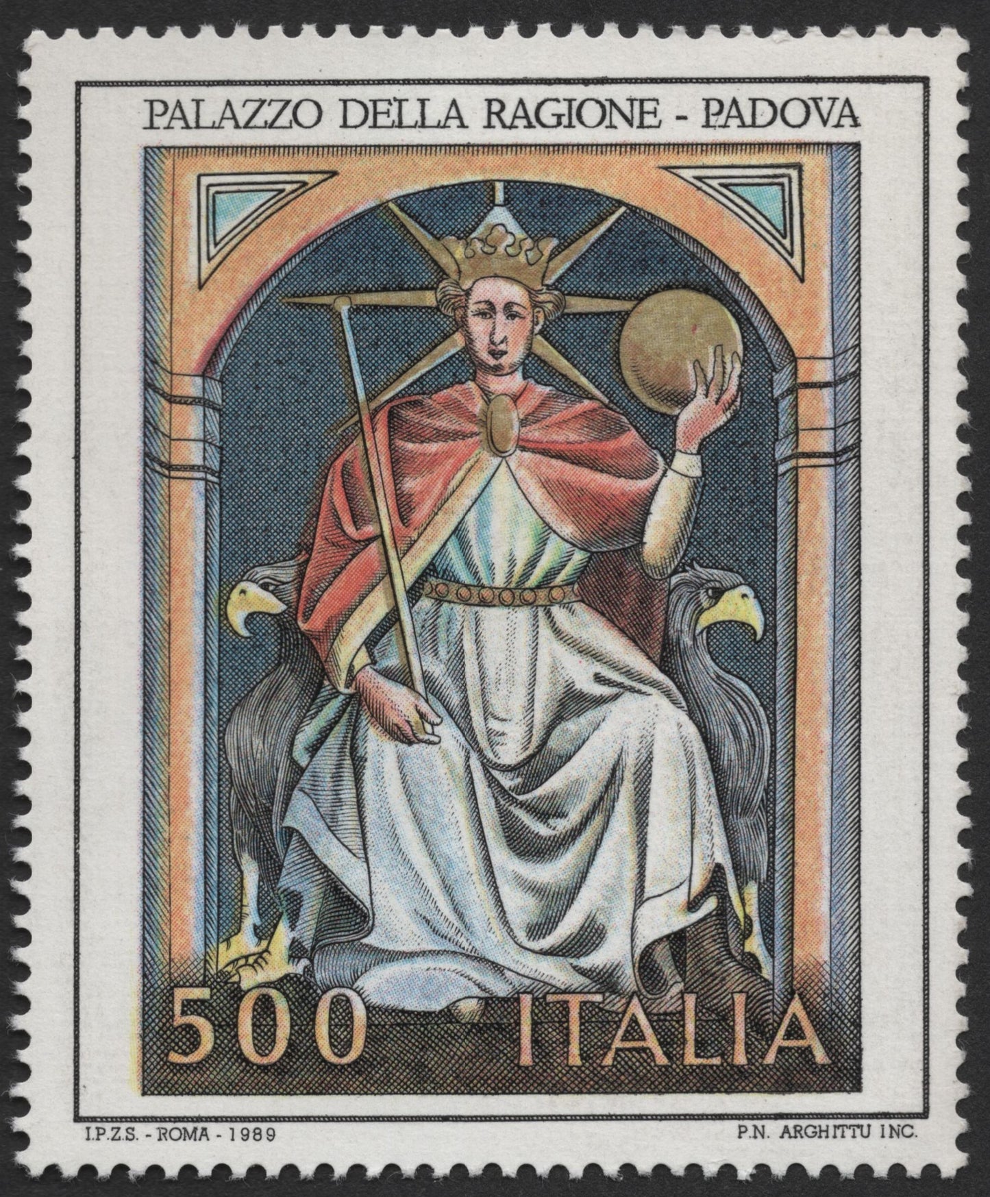 SCG1466  - Italy 1989 Palazzo della Ragione, Padova – 500 Lire