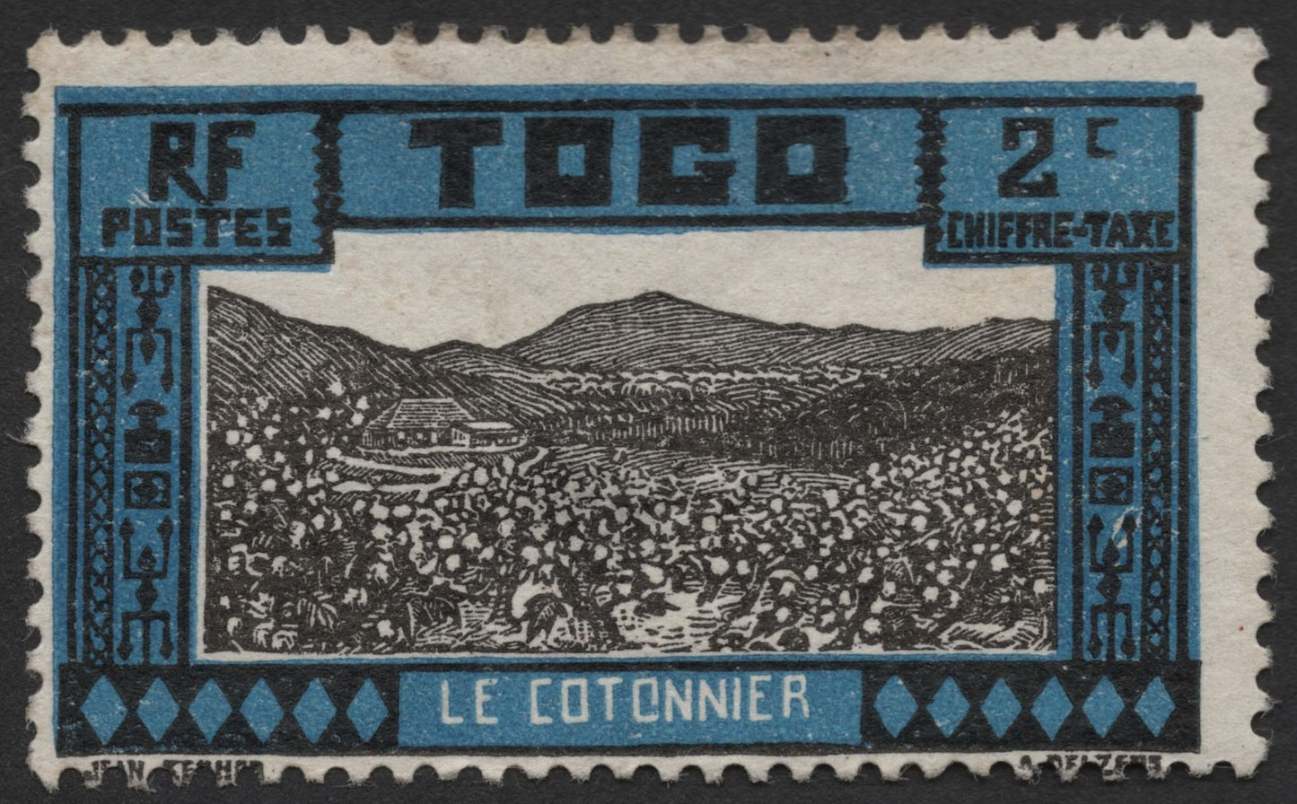 SCG1469 - Togo 2c Postage Due – "Le Cotonnier" Cotton Plantation Scene