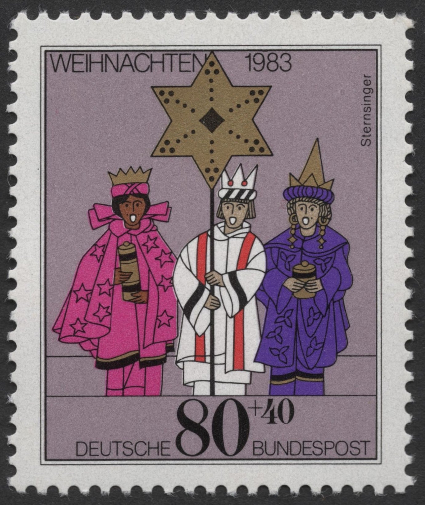 SCG1490 - Germany 1983 – Christmas “Sternsinger” 80+40 Pfennig