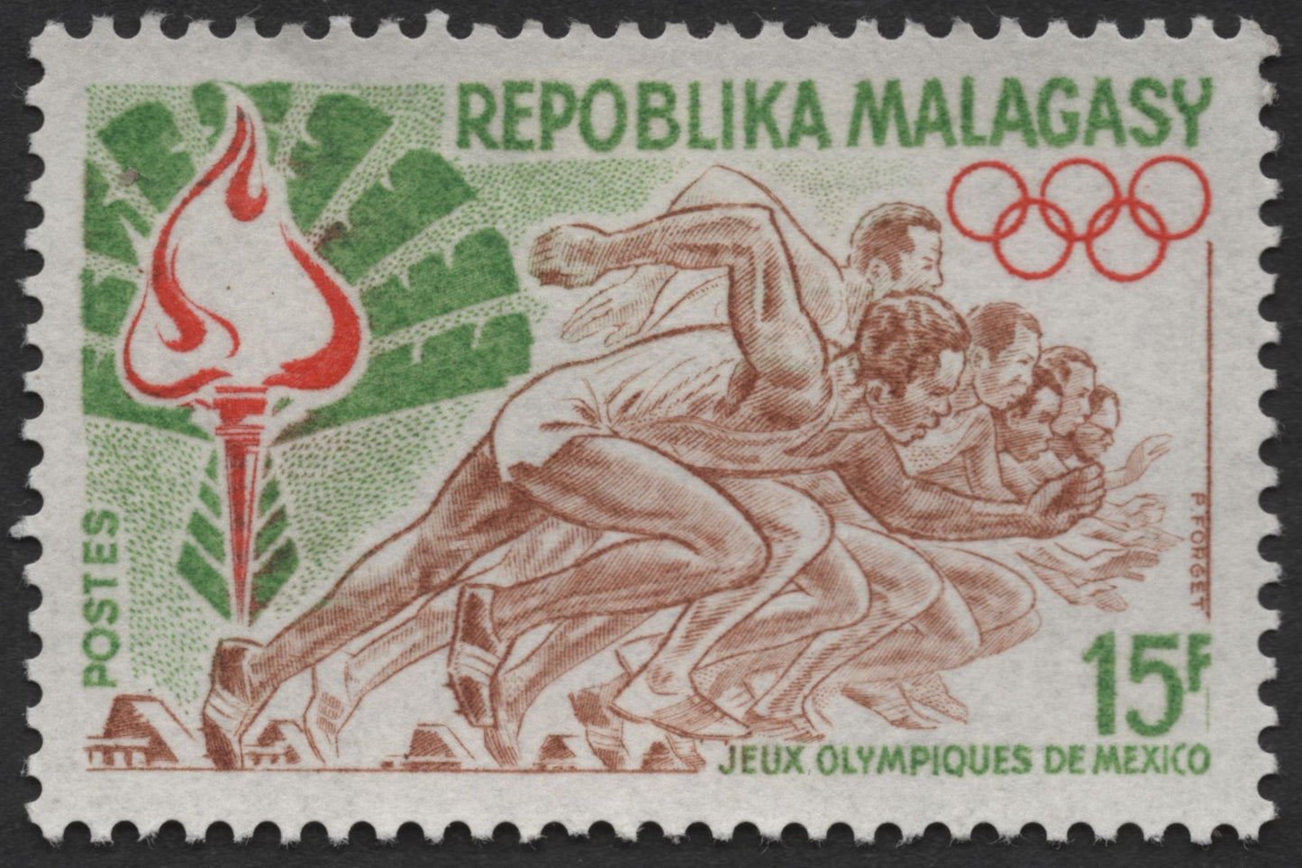 SCG1498 - Madagascar – Start of the Race, Mexico Olympics 1968