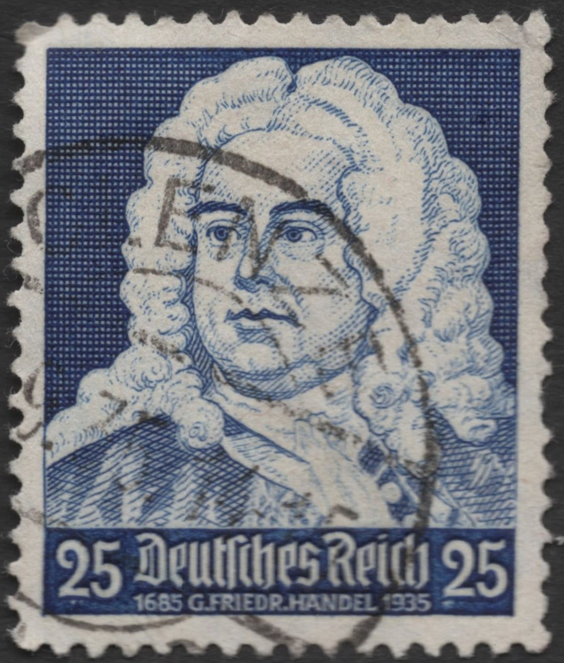 SCG1501 - Germany 1935 – George Frideric Handel 25 Pf Used