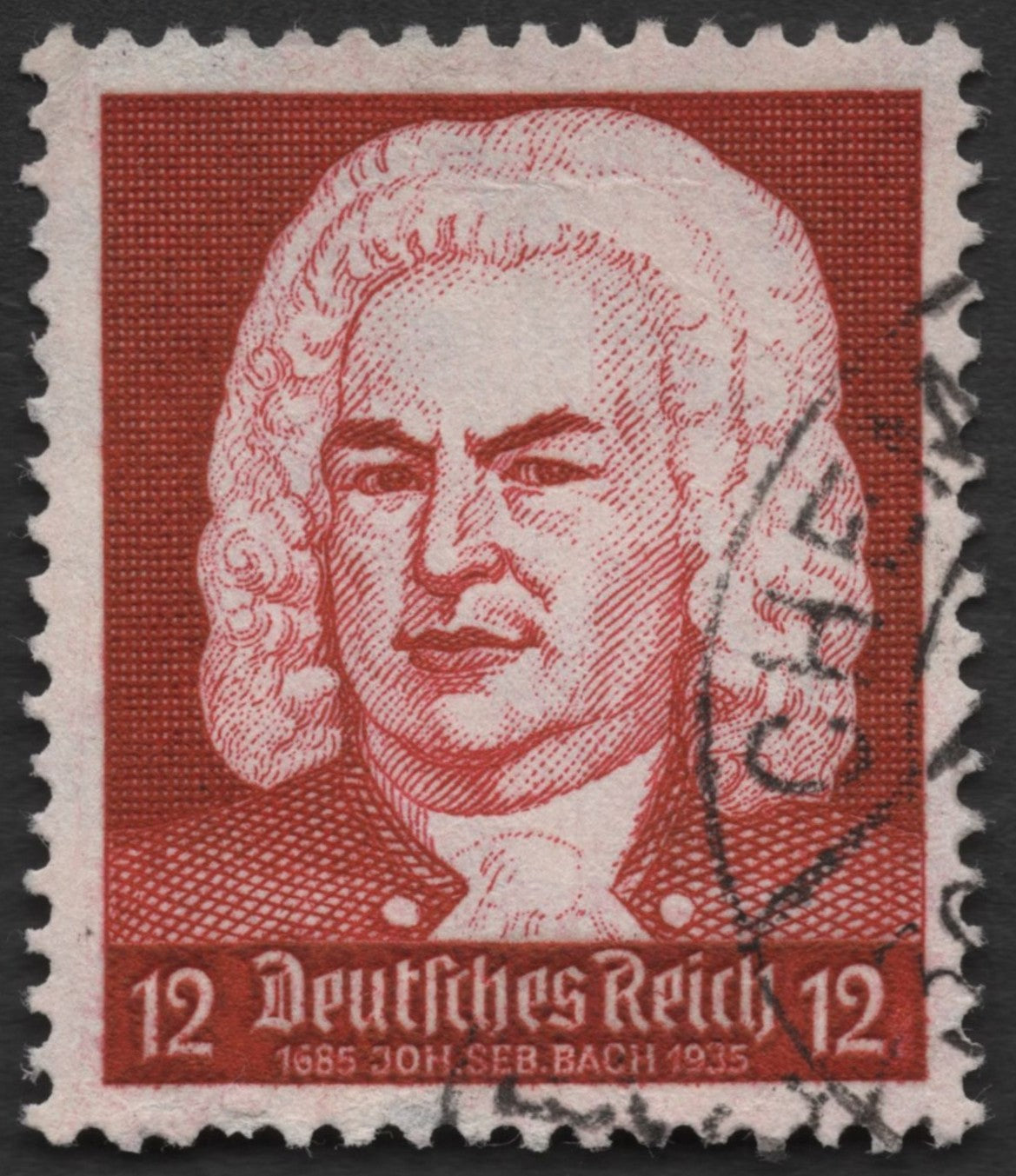 SCG1502 - Germany 1935 – Johann Sebastian Bach 12 Pf Used