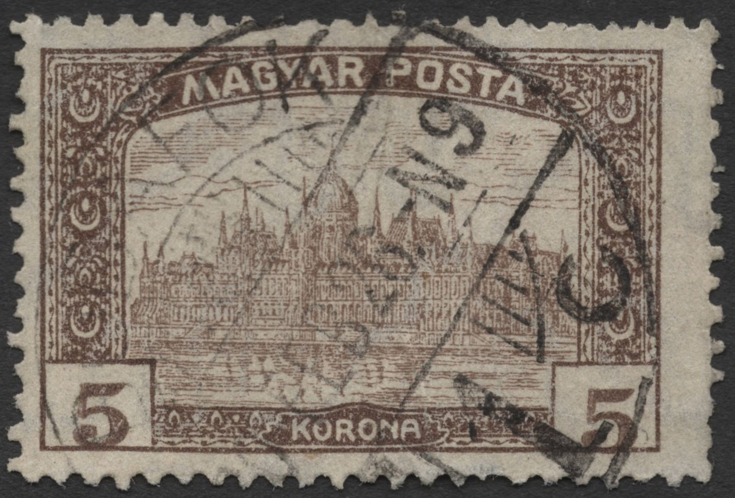 SCG1531 - Hungary 1920 – 5 Korona Parliament Building (Used)