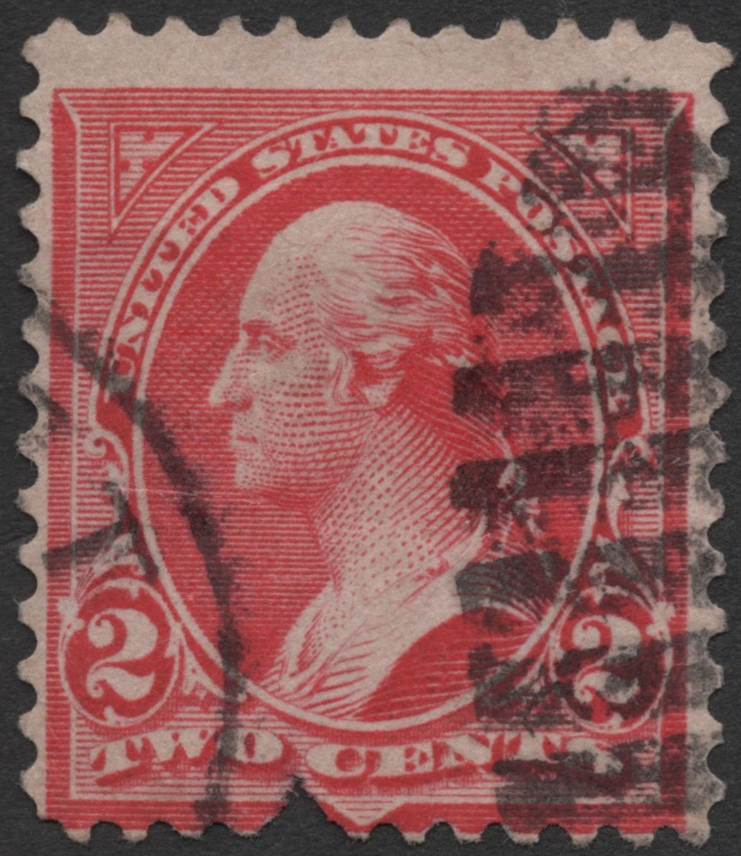 SCG1534 - USA 1903 – 2¢ Washington “Shield Design” Definitive (Used)