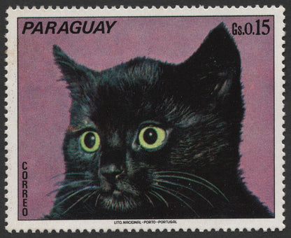 SCG1558 - 1970s Paraguay Kitten Series – Set of 4 Stamps