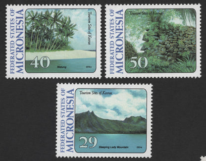 SCG1567 - Micronesia 1994 – Tourism Sites of Kosrae (Set of 3)