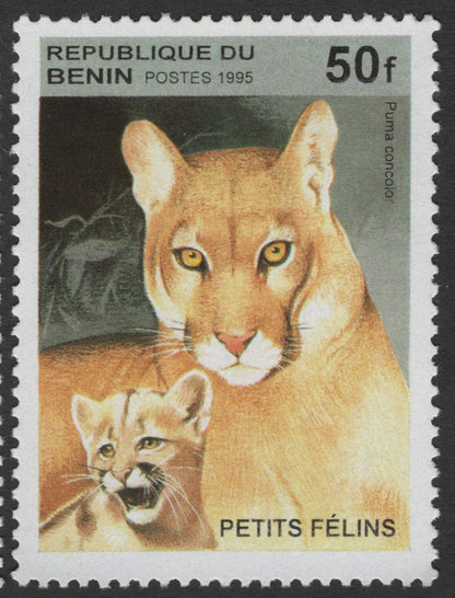 SCG1712 - Benin 1995 Wild Cat Cubs – Lynx & Puma “Petits Félins” Series