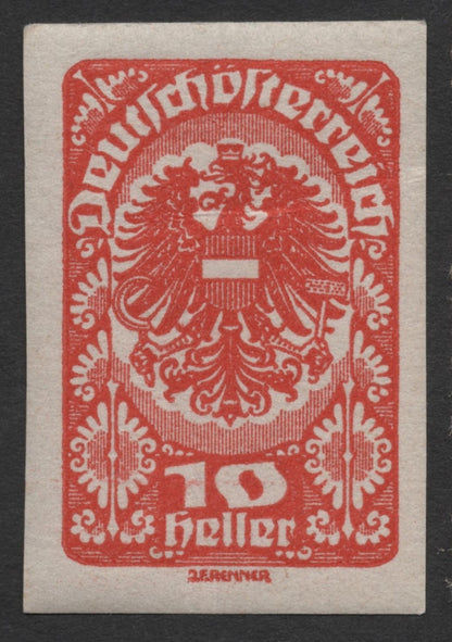 SCG1797 - Austria 1919 Transition Period Stamps – Eagle Type
