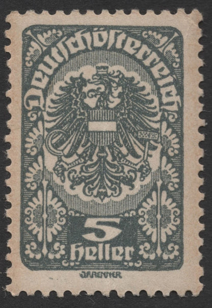 SCG1797 - Austria 1919 Transition Period Stamps – Eagle Type