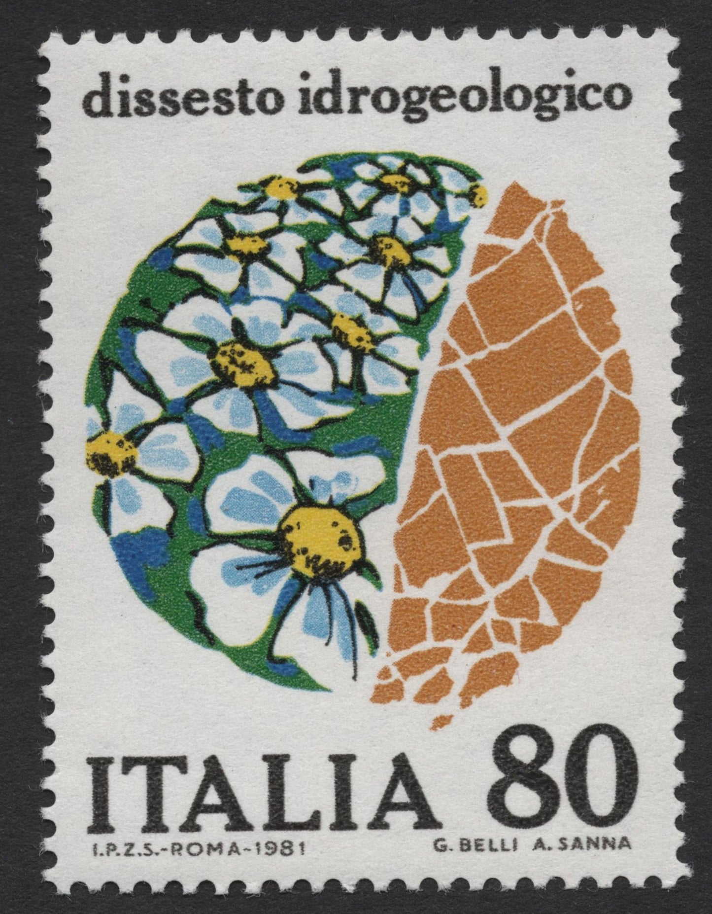 SCG1859 - Italy 1981 – Hydrogeological Instability Awareness, 80 Lire