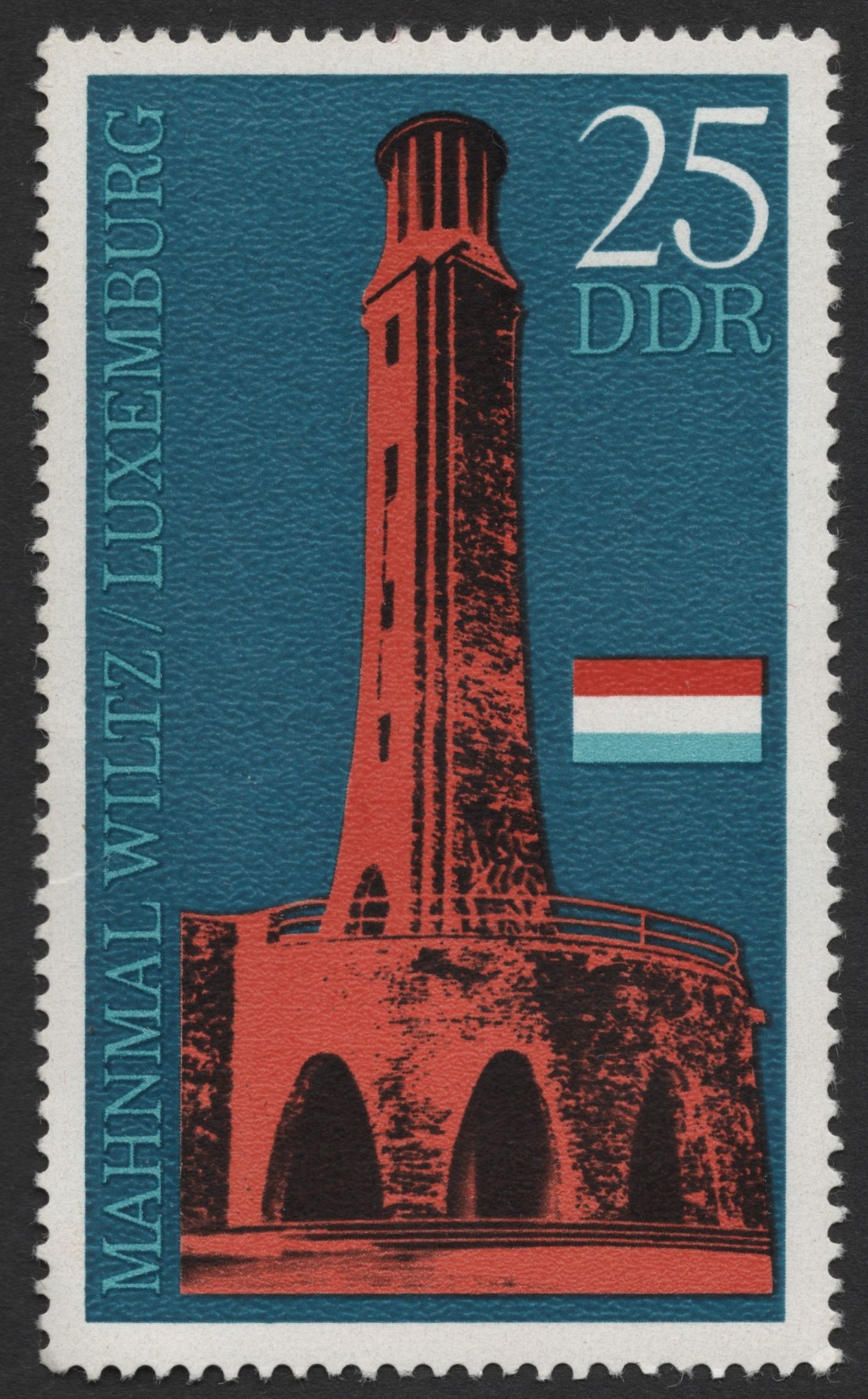 SCG1877 - East Germany (DDR) – Wiltz Memorial, Luxembourg, 25 Pfennig