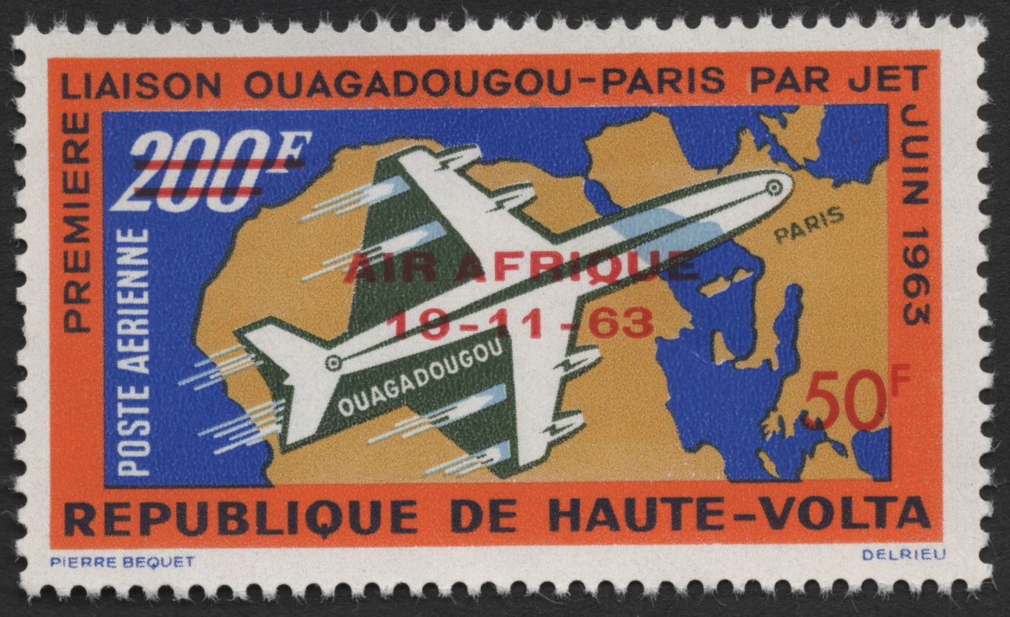SCG1909 - Haute-Volta 1963 Jet Flight Commemoration – Ouagadougou to Paris
