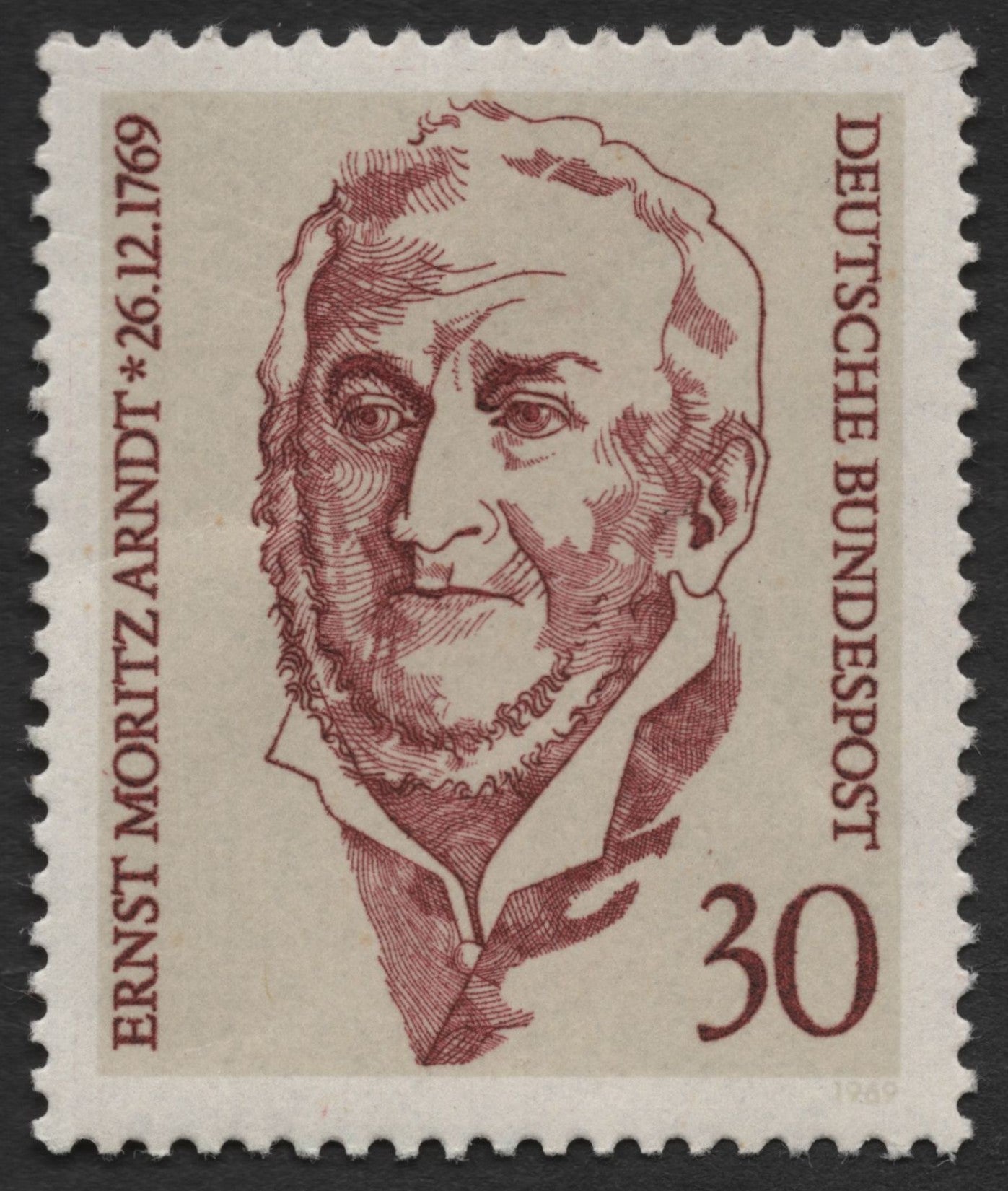 SCG1911 - Germany 1969 – Ernst Moritz Arndt Commemorative Stamp
