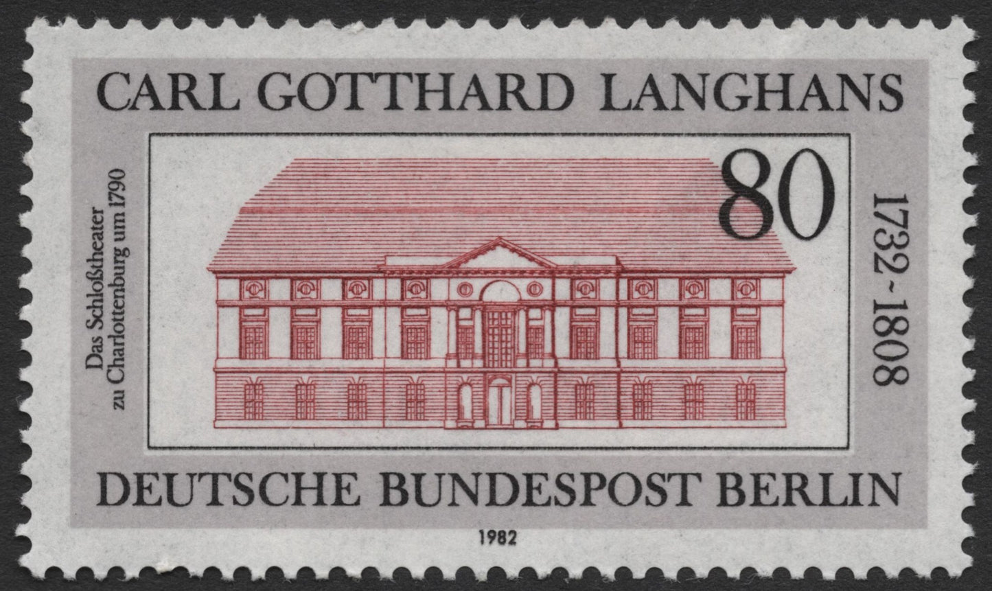 SCG1919 - Carl Gotthard Langhans – Berlin Schloss Theater, 1982