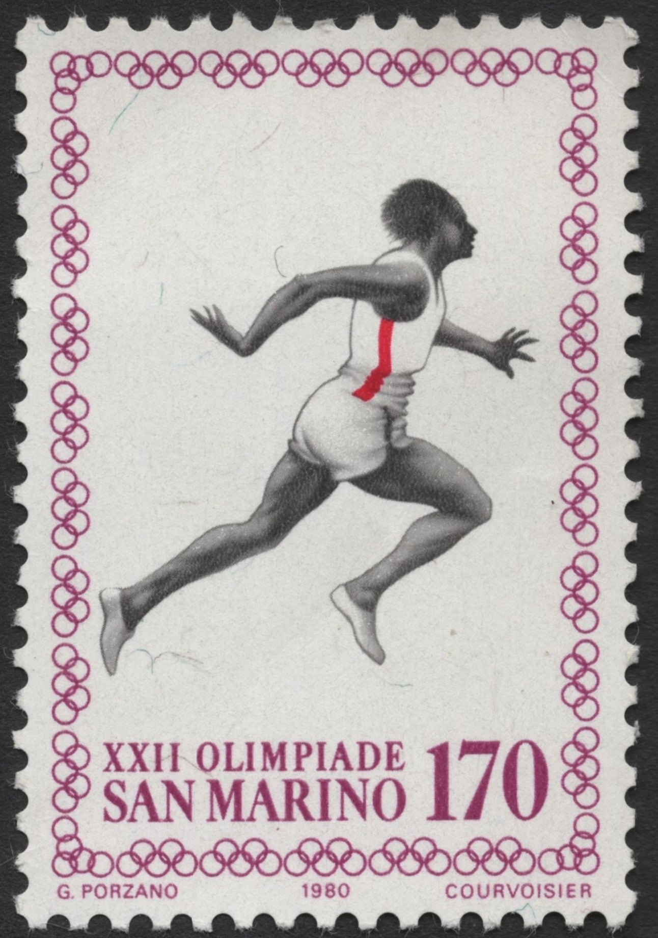 SCG1925 - San Marino 1980 XXII Olympiad – Sprinter