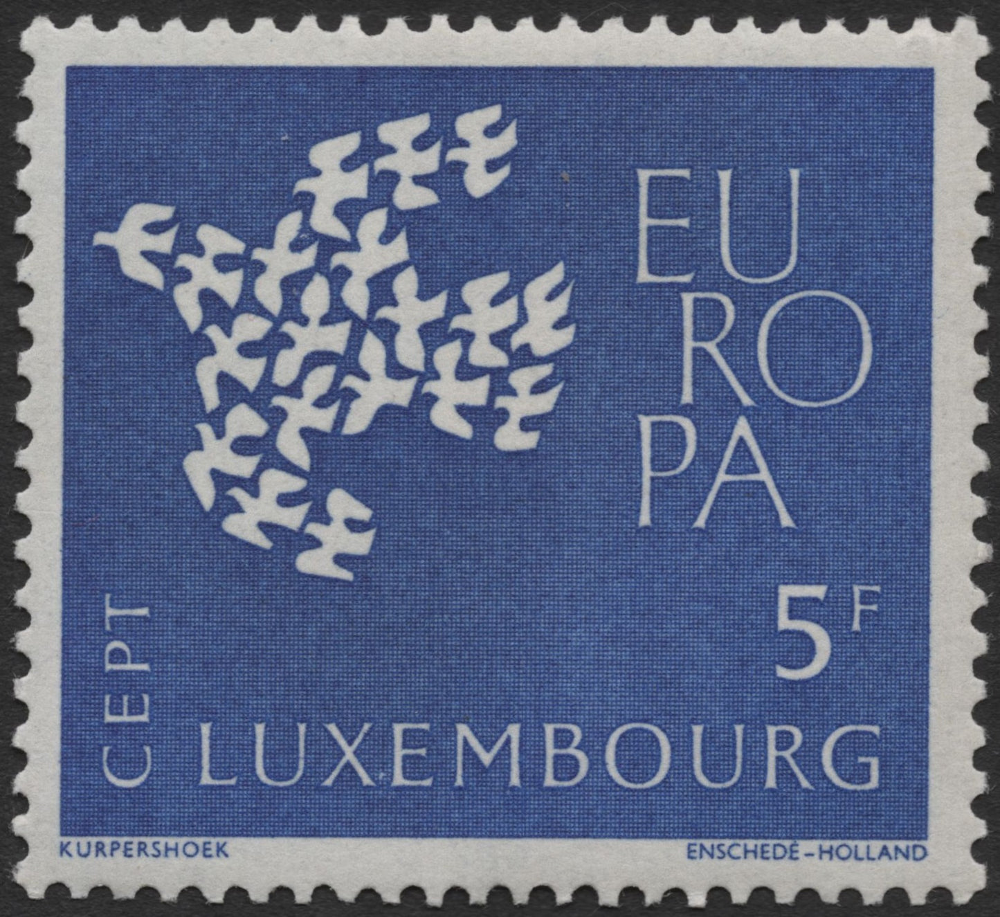 SCG1971 - 1960 Luxembourg CEPT Europa Stamp – Flock of Doves