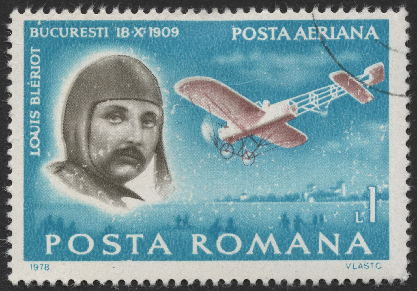 SCG1978 - Romania 1978 Louis Blériot Airmail Stamp