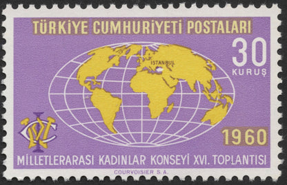 SCG2057 - 1960 Turkey International Council of Women Stamp Set