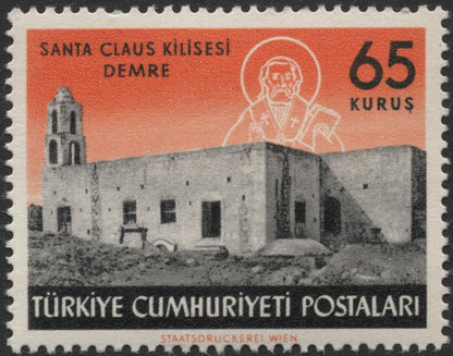SCG2054 - 1960 Turkey Historic Sites Stamp Set – Side, Antalya & Demre