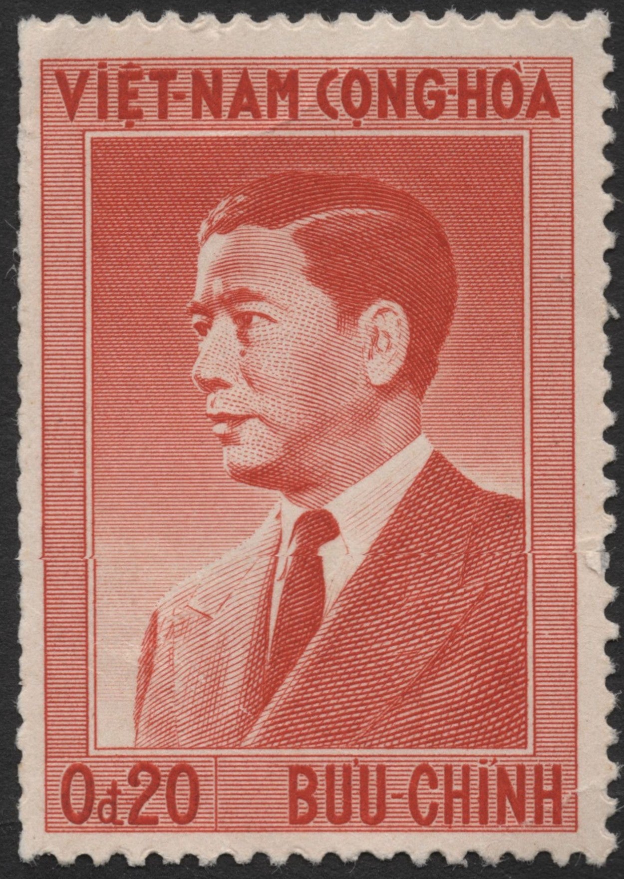 SCG2000 - South Vietnam 0.20₫ Diệm Portrait Stamp (Mint)
