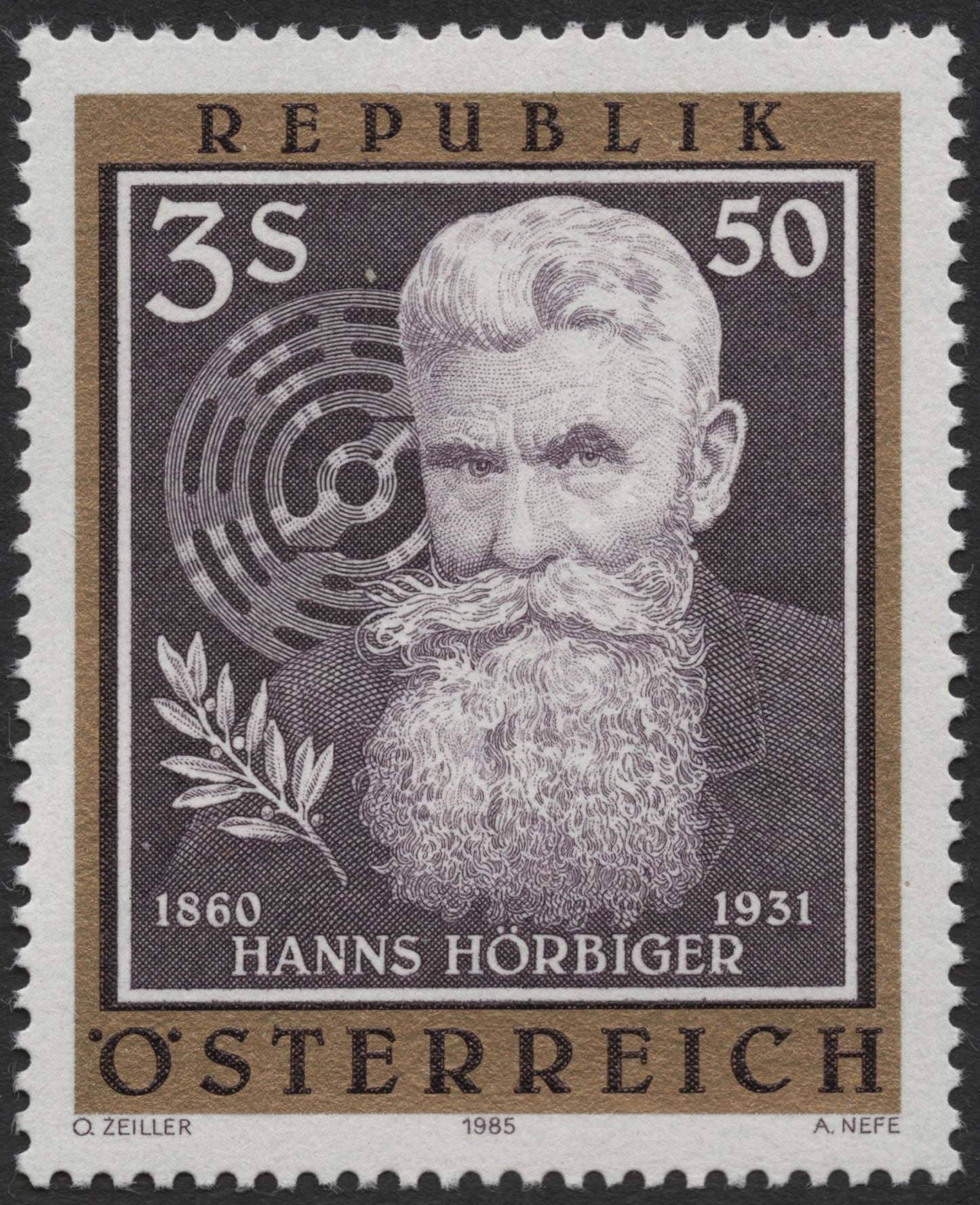 SCG2141 - Austria 1985 Hanns Hörbiger Commemorative Stamp