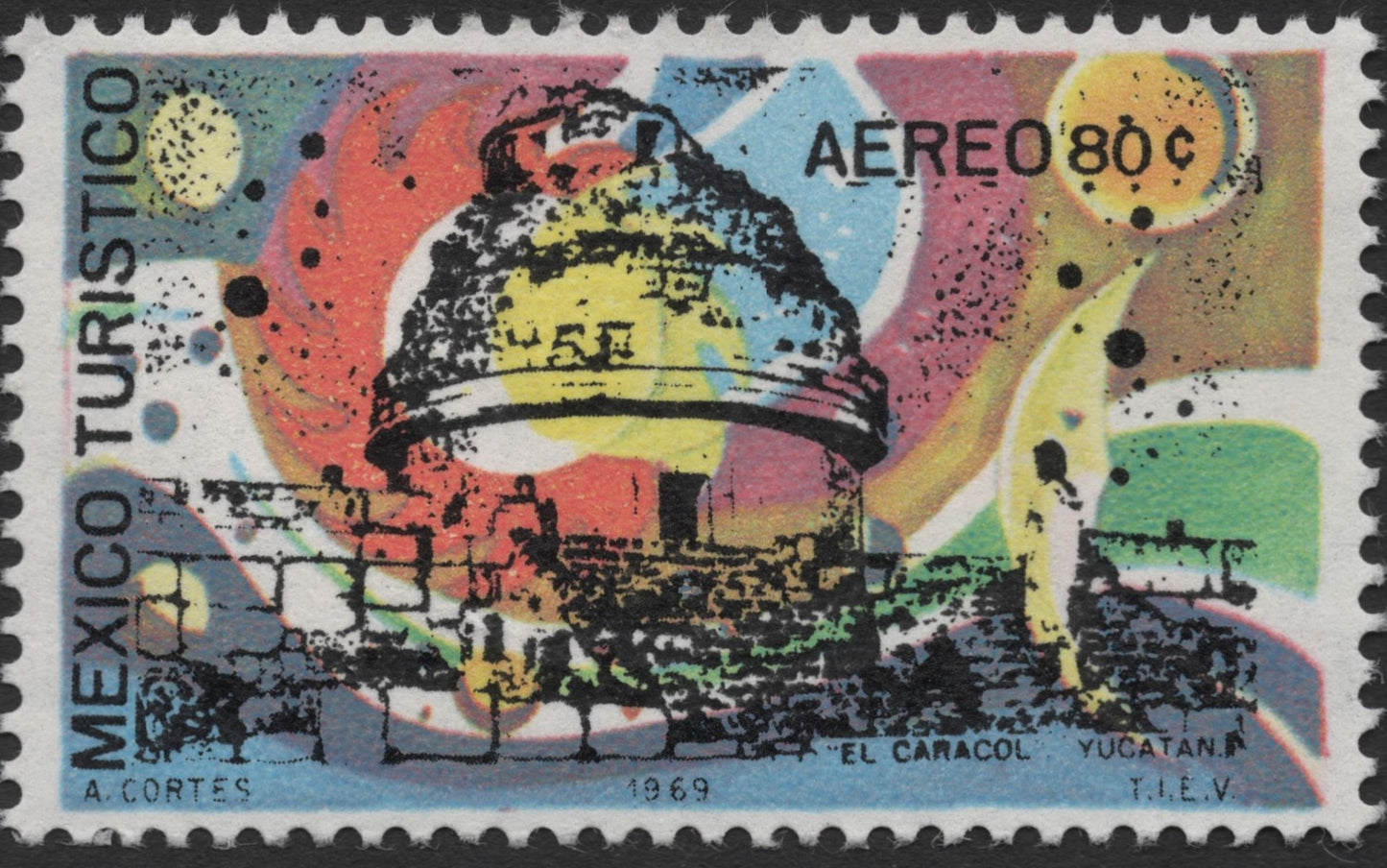 SCG2222 - Mexico 1969 Airmail – "El Caracol" Observatory, Yucatán