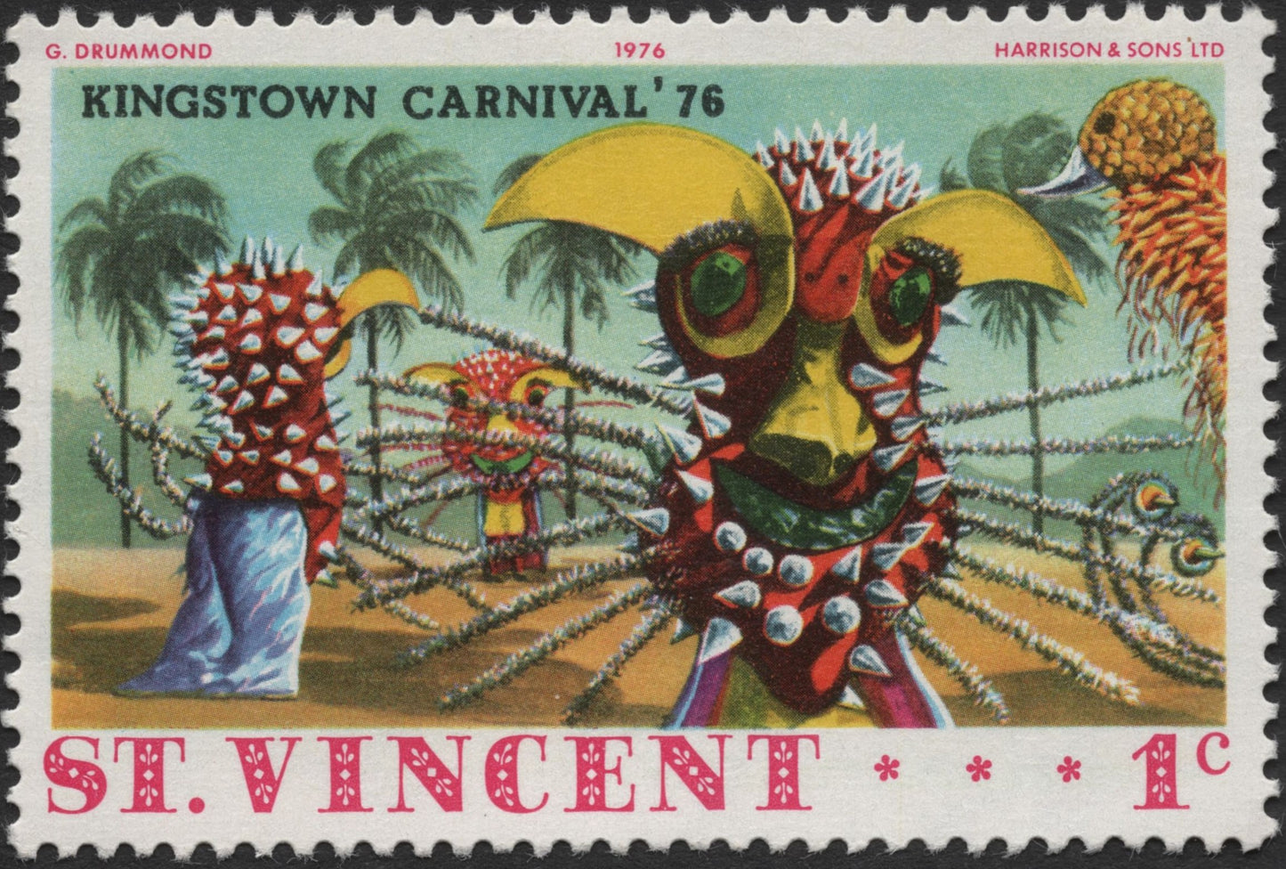 SCG2224 -  St. Vincent 1976 Kingstown Carnival – 1¢ Stamp