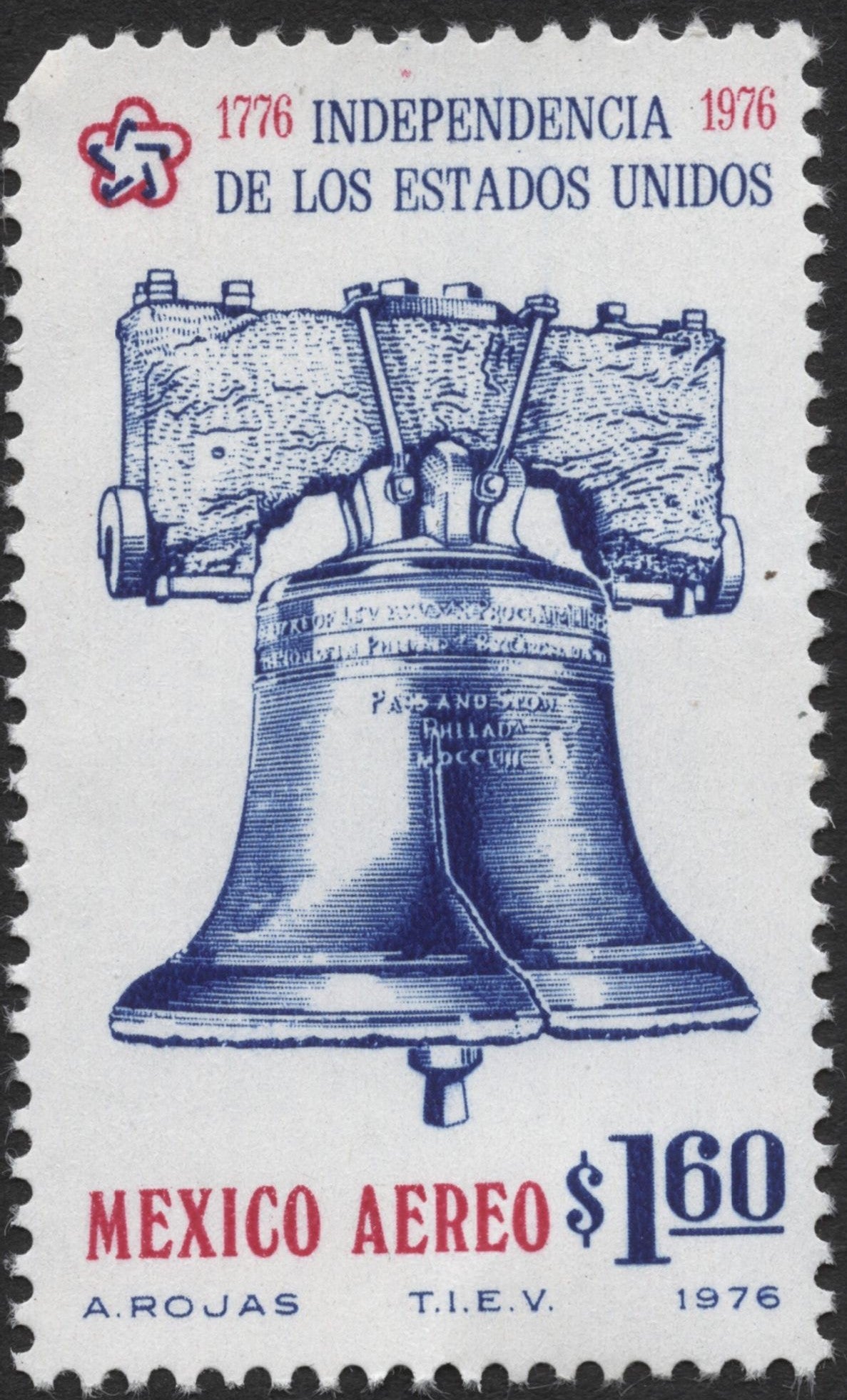 SCG2233 - México 1976 U.S. Bicentennial Airmail – Liberty Bell