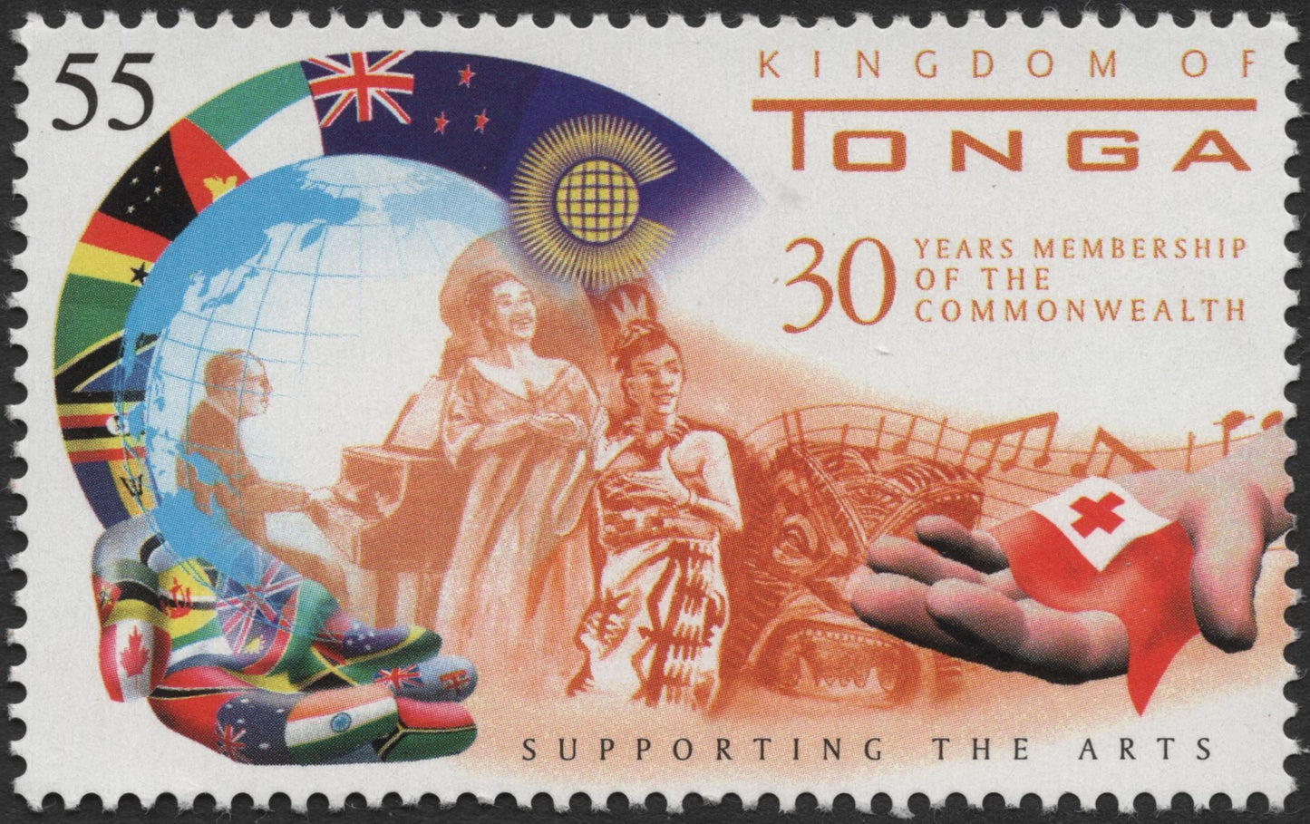 SCG2286 - Tonga 2000 – 30 Years in the Commonwealth Stamp