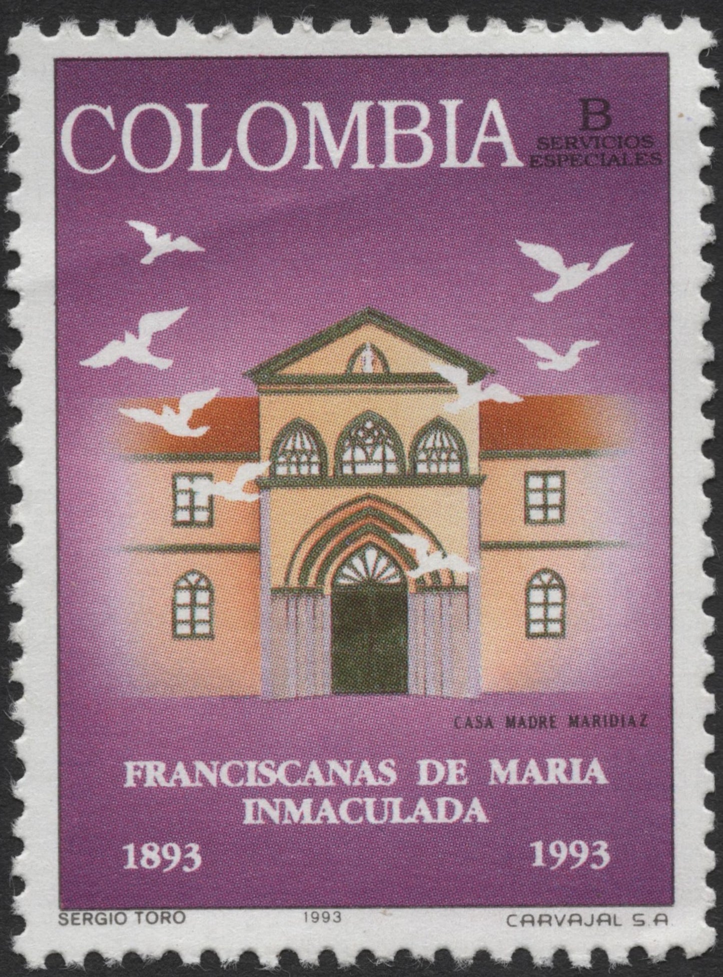 SCG2270 - Colombia 1993 – Centenary of the Franciscanas de María Inmaculada
