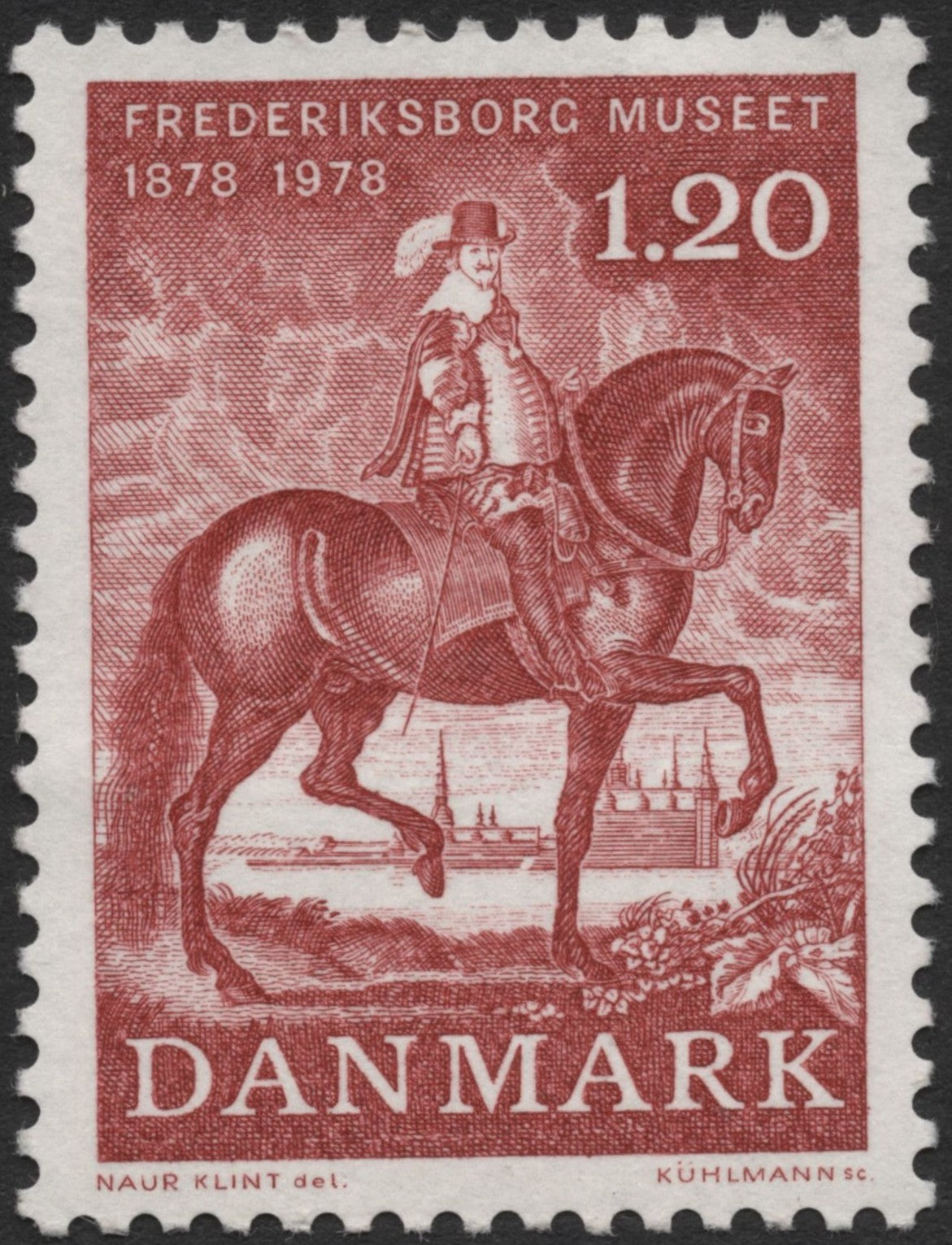 SCG2303 - Denmark 1978 Frederiksborg Museum Centenary Stamp